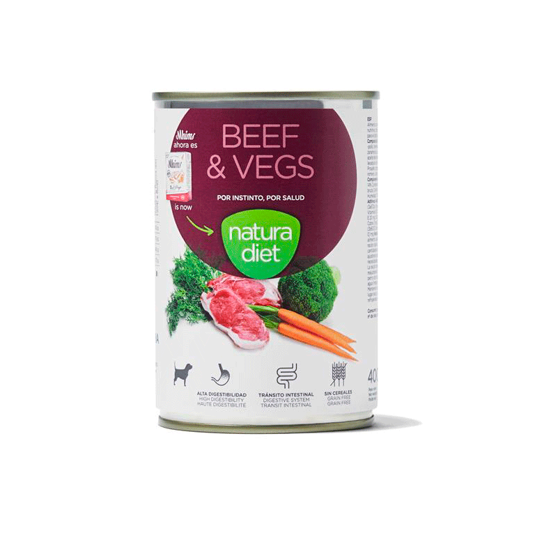 Natura Diet Beef & Vegs comida húmeda para perro