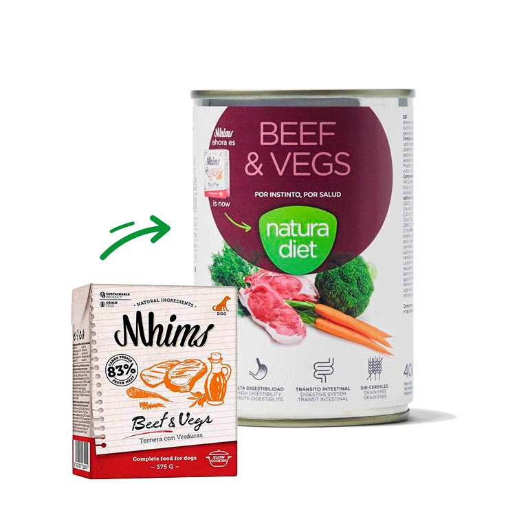 Mhim Natura Diet Beef & Vegs comida húmeda para perro