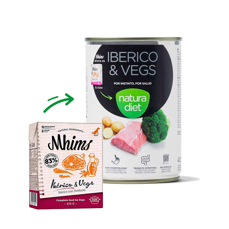 Mhims Natura Diet Ibérico & Vegetables comida húmeda perro