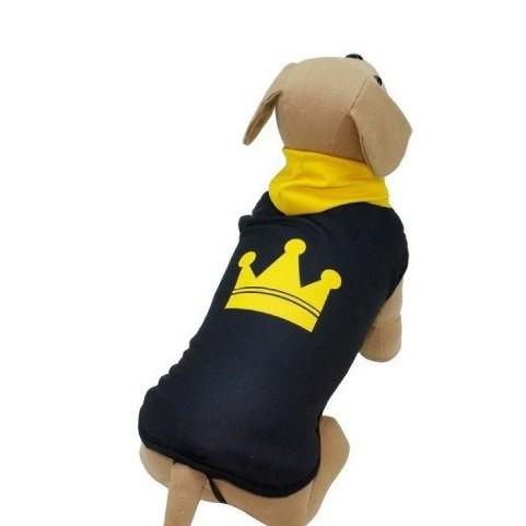 SUDADERA NEGRA CORONA AMARILLA