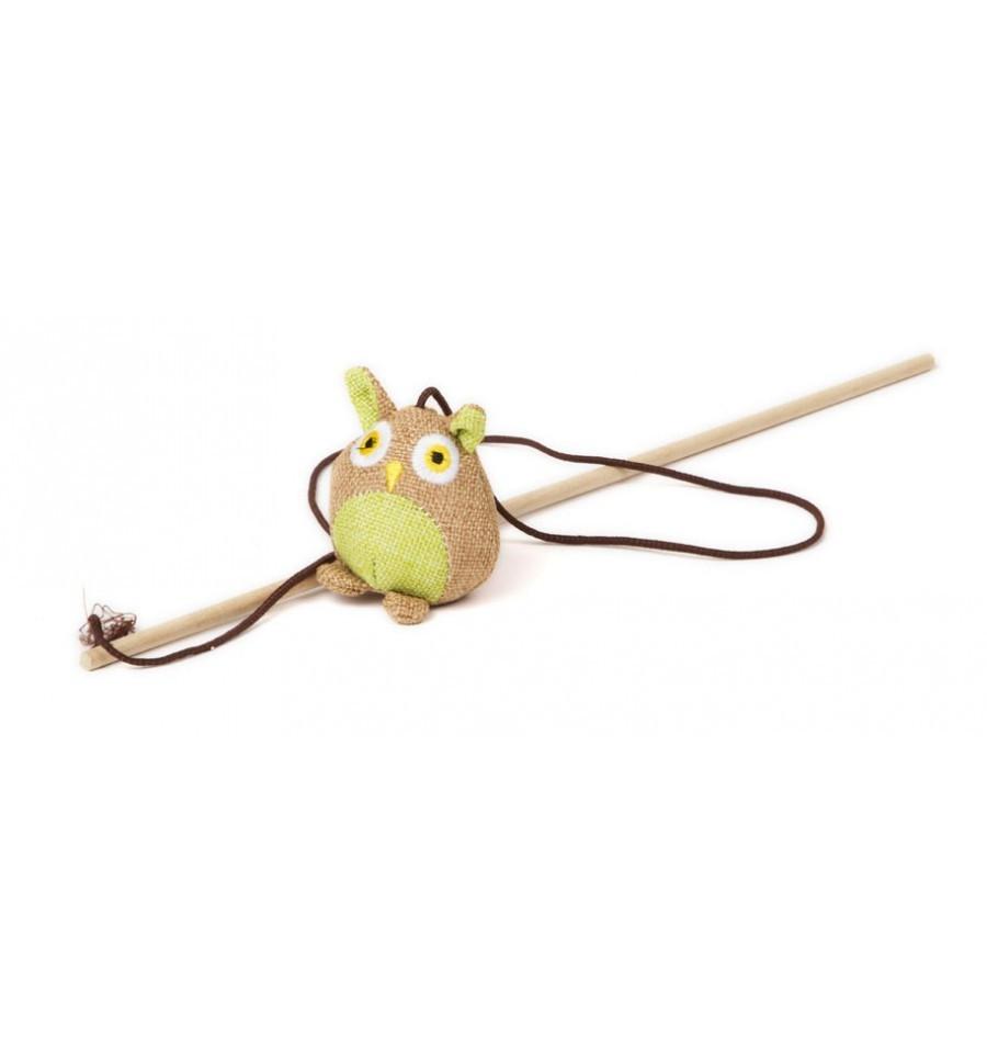 CAÑA PARA GATO NATURAL BUHO