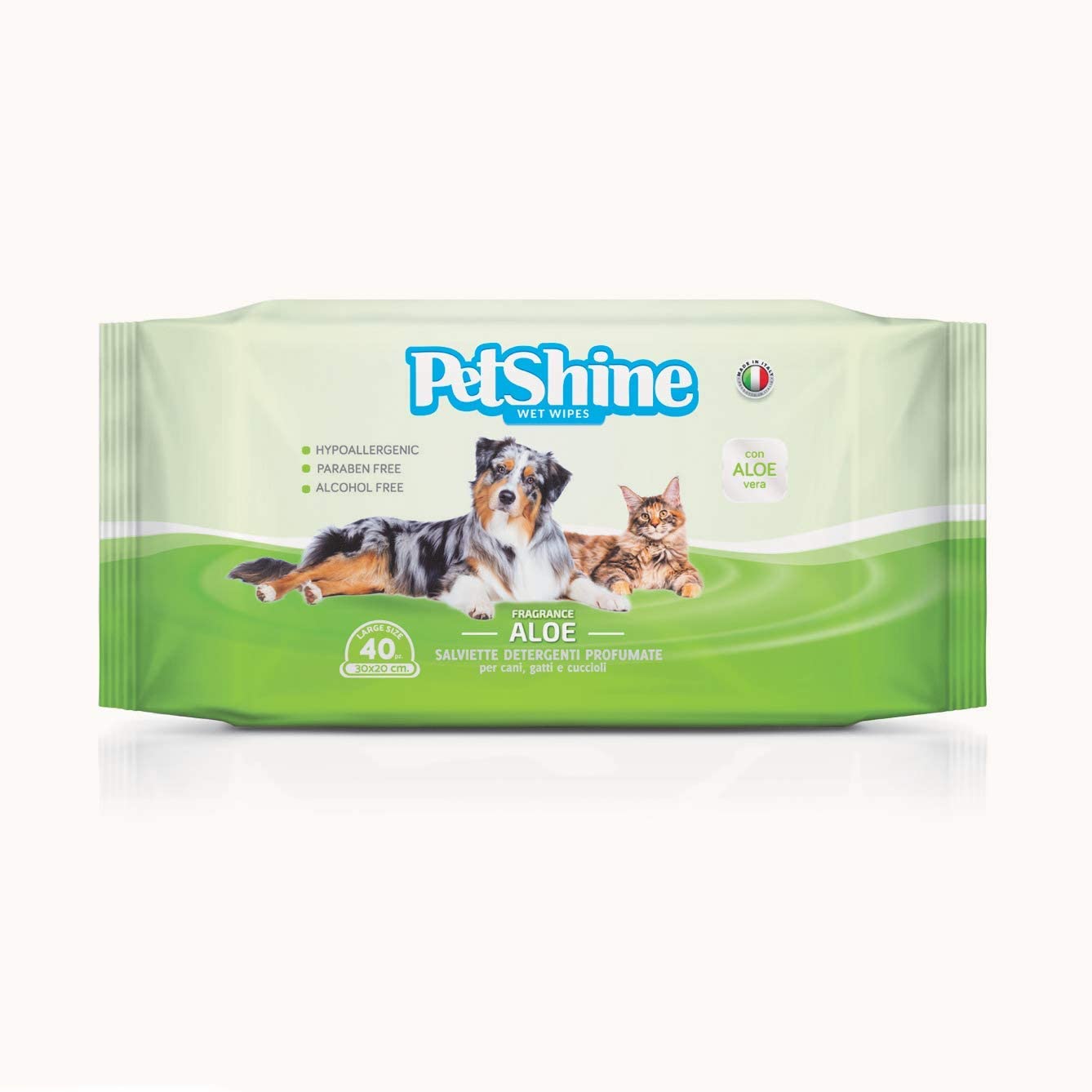 PetShine Fresh Water Toallitas Húmedas sin Alcohol para perros y gatos