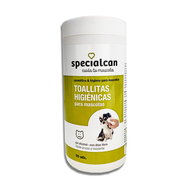Toallitas Higiénicas Aloe Vera para perro y gato Specialcan