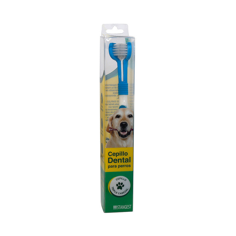 Cepillo Dental Triple Cabezal Azul