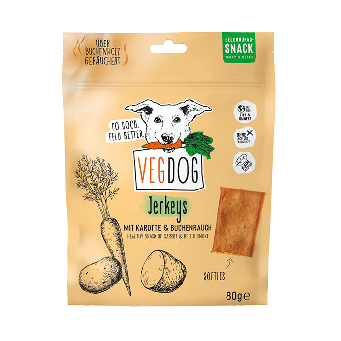 Vegdog Jerky Zanahoria snack perro