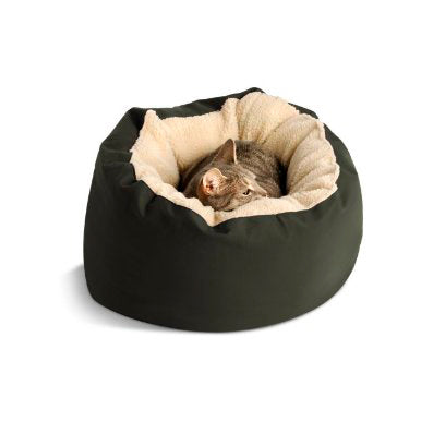 cama perro gato antimancha oliva