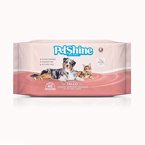 Petshine Toallitas Talco perro